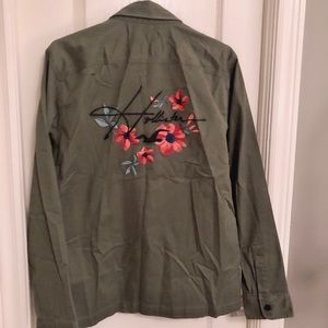 NWT Hollister floral cotton shirt Small